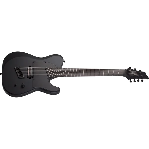 PT-7 MS Black Ops 7-string - satin black open pore