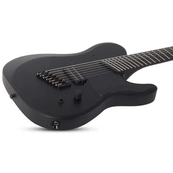 PT-7 MS Black Ops 7-string - satin black open pore