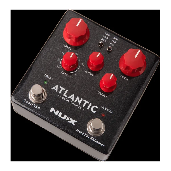 Pédale d'Effet NUX - ATLANTIC - Delay et réverb numériques 3 modes