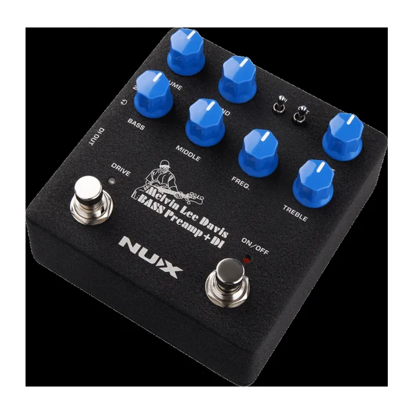 Pédale d'Effet NUX - BASSPREAMP - Préampli basse à modélisation, sortie DI