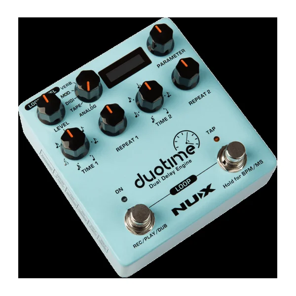 Pédale d'Effet NUX - DUOTIME - Délay stéréo et looper