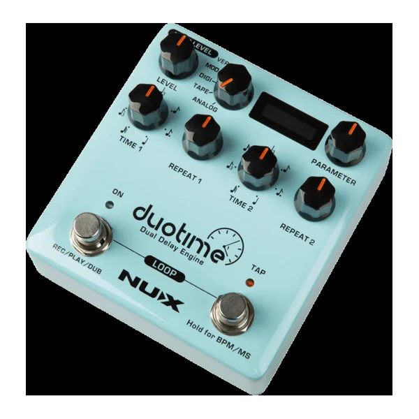 Pédale d'Effet NUX - DUOTIME - Délay stéréo et looper