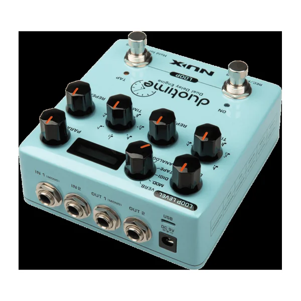 Pédale d'Effet NUX - DUOTIME - Délay stéréo et looper