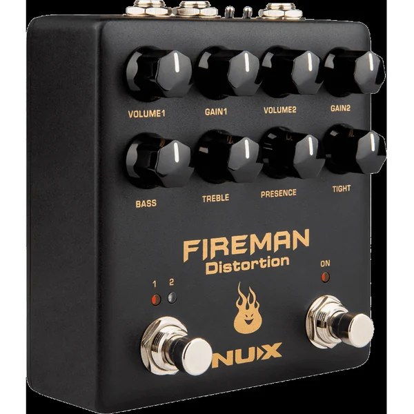 Pédale d'Effet NUX - FIREMAN - Analogique type Brown sound moderne 2 canaux