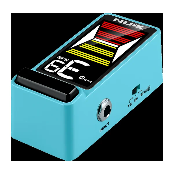 Pédale d'Effet NUX - FLOWTUNE2-BLUE - Accordeur compact LCD couleur - bleu