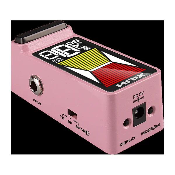 Pédale d'Effet NUX - FLOWTUNE2-PINK - Accordeur compact LCD couleur - rose