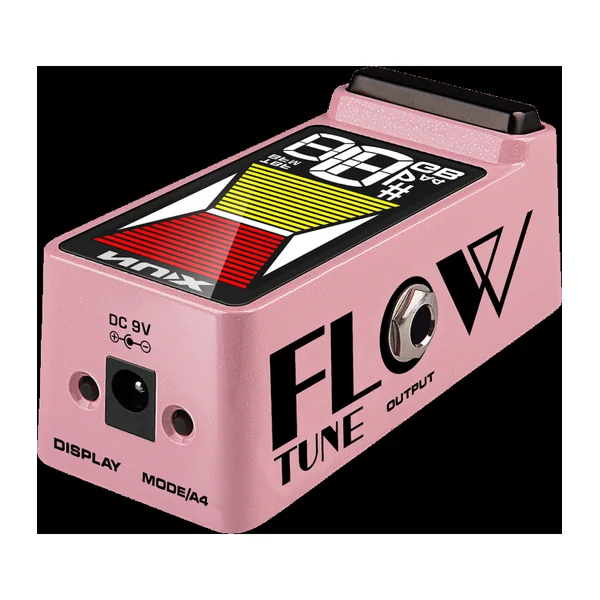 Pédale d'Effet NUX - FLOWTUNE2-PINK - Accordeur compact LCD couleur - rose