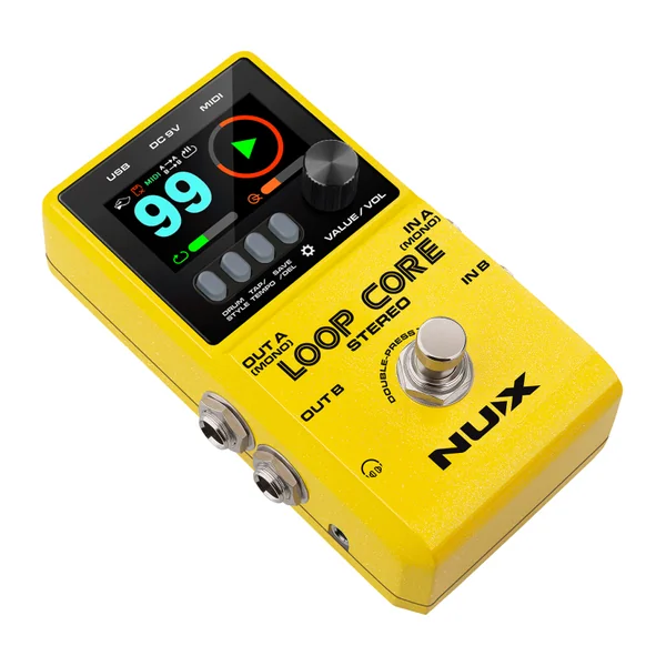 Pédale d'Effet NUX - LOOPCORE-STEREO - Looper & boîte à rythmes stéréo