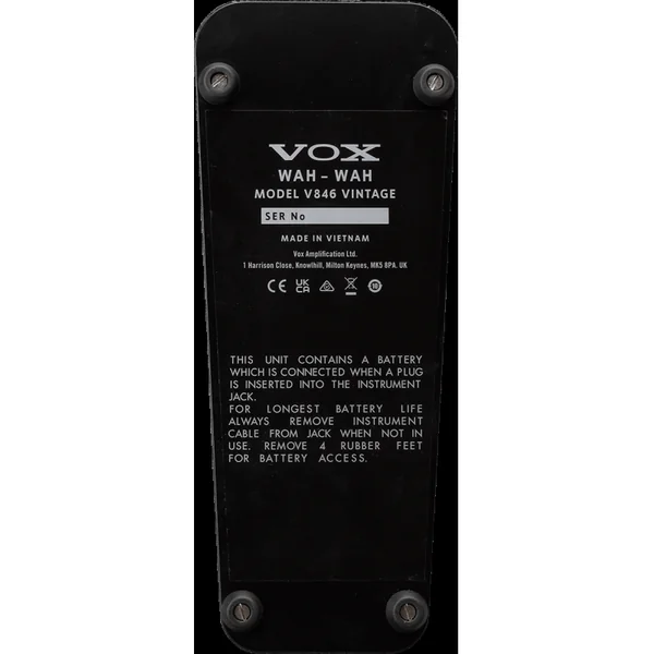 Pédale d'Effet VOX - V846-VINTAGE - V846 Vintage
