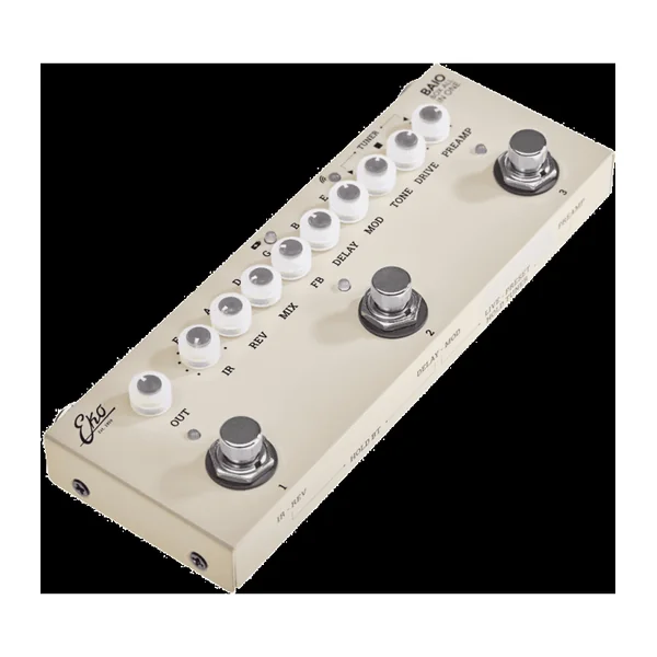 Pédale Multi-effets EKO BAIO - Multi-effets pour électriques avec IRs - sur batterie / Bluetooth