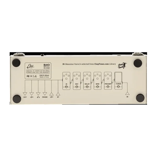 Pédale Multi-effets EKO BAIO - Multi-effets pour électriques avec IRs - sur batterie / Bluetooth