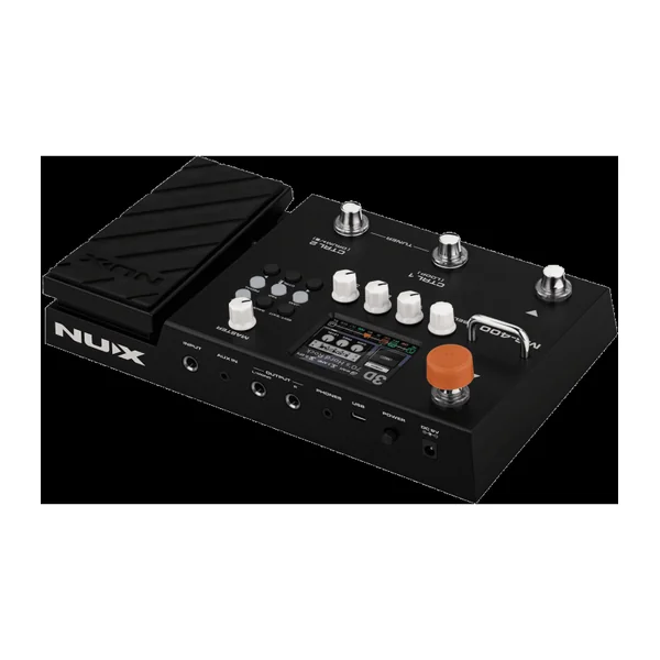 Pédalier Multi-Effets NUX - MG400 - 4 switchs, LCD 2,8" couleur, pédale d'expression