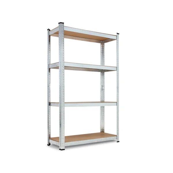 Rack de rangement 4 niveaux Hauteur 160 cm Rayonnage métallique Etagère métallique industrielle Charge lourde 700 kg
