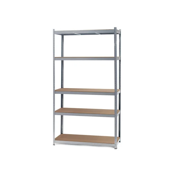 Rack de rangement 5 niveaux 100x60x200 cm Rayonnage métallique Etagère métallique industrielle Charge lourde 1000 kg