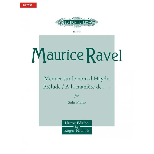 Ravel M. Menuet Sur Haydn - Prelude - A la Maniere De... Piano