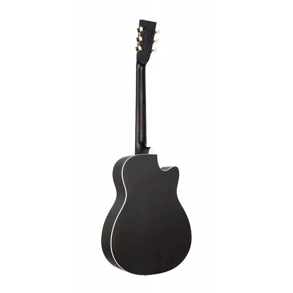 RESONATOR ELECTRO GAUCHER ORTEGA RRG40CE-DBK-L CW NOIR SATINE