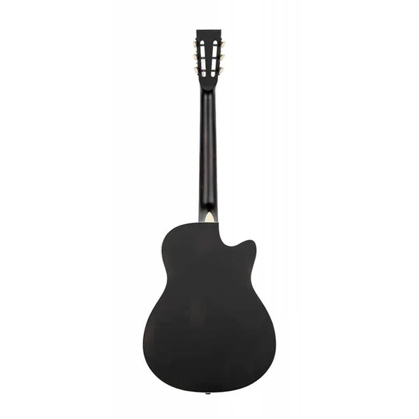 RESONATOR ELECTRO GAUCHER ORTEGA RRG40CE-DBK-L CW NOIR SATINE