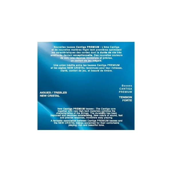 Savarez 510CJP New Cristal Cantiga premium cordes classique nylon bleu