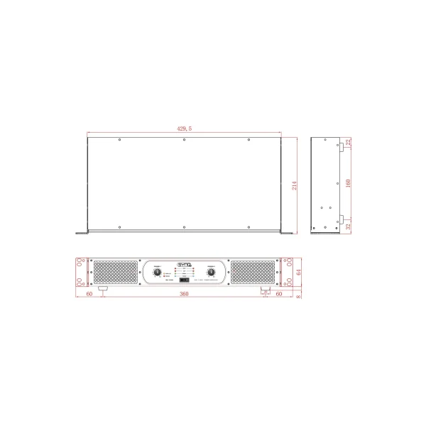 SE-1100 Synq - Amplificateur de puissance classe D 2 X 550W RMS