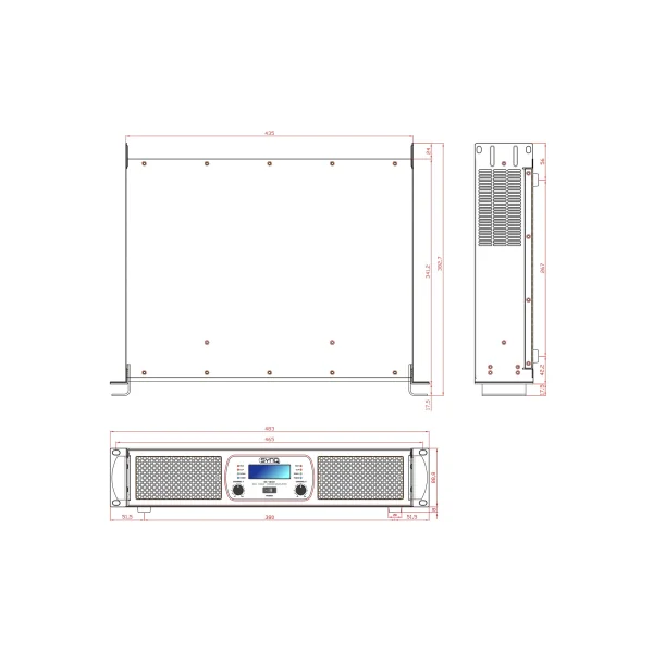 SE-3000 Synq - Amplificateur de puissance classe D 2 X 1500W RMS