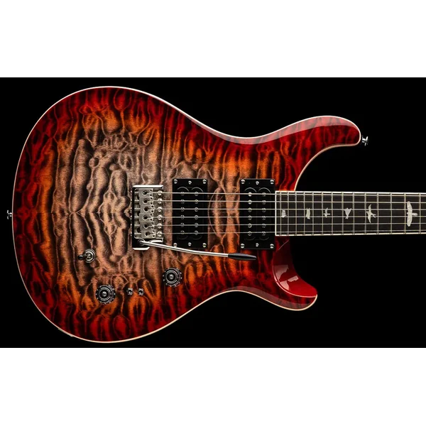 SE Custom 24-08 Quilt - charcoal cherry burst