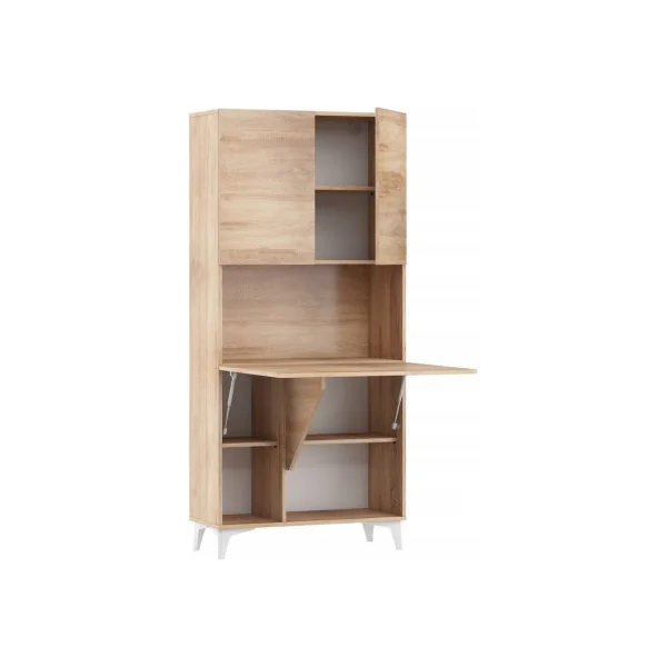 Secrétaire design Bureau pratique spacieux chêne secrétaire meuble tendance avec placard