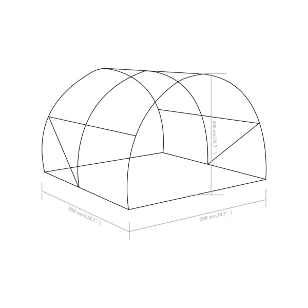 Serre de jardin 6 m² 300x200 cm Serre tunnel Serre maraicher Serre potager Serre plantation