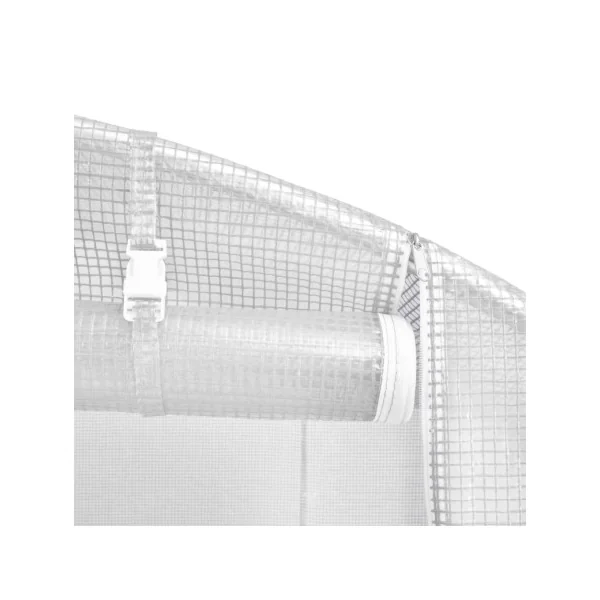 Serre de jardin 9 m² 300x300 cm Blanche Serre Tunnel de jardin Serre plantation Serre potager