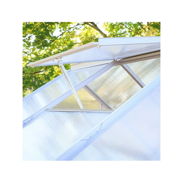 Serre de jardin ALU 3,60m² avec base Serre polycarbonate Serre potager Serre maraicher Serre jardin
