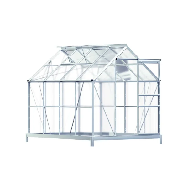 Serre de jardin ALU 4,75m² avec fondation Serre polycarbonate Serre potager Serre maraicher Serre jardin
