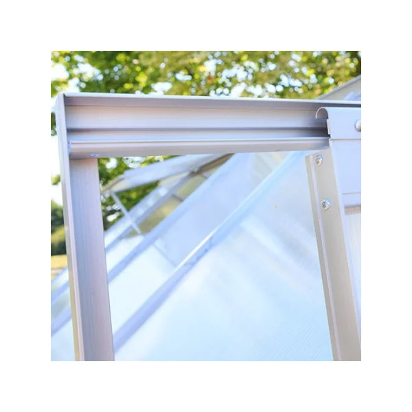 Serre de jardin ALU 8,17m² avec base Serre polycarbonate Serre potager Serre maraicher Serre jardin