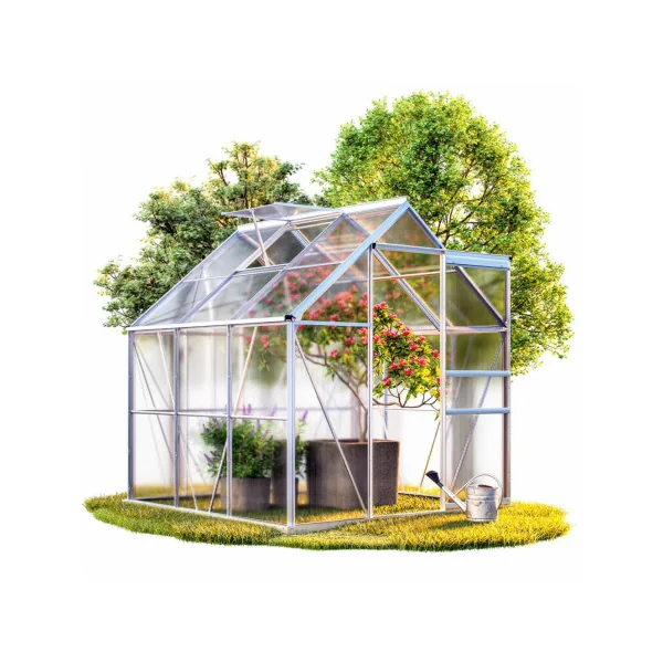 Serre de jardin ALU avec fondation Serre polycarbonate Serre potager Serre maraicher Serre jardin