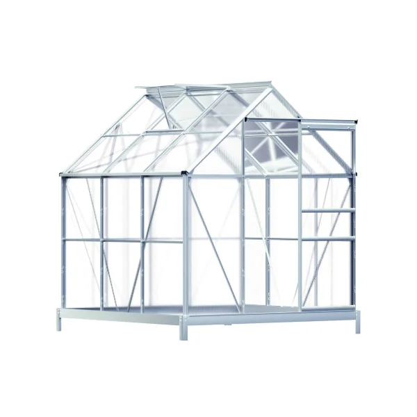Serre de jardin ALU avec fondation Serre polycarbonate Serre potager Serre maraicher Serre jardin