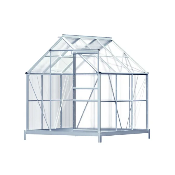 Serre de jardin ALU avec fondation Serre polycarbonate Serre potager Serre maraicher Serre jardin