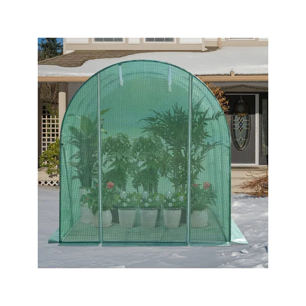 Serre de jardin galvanisé Verte 3x2x2m 6m² Serre potager Serre maraicher Serre tunnel