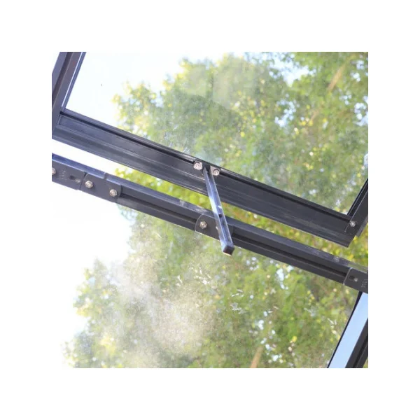 Serre en verre trempé 11,85m² laqué gris anthracite Serre jardin moderne Serre aluminium
