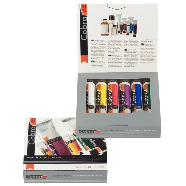 Set de 6 tubes de 20 ml de peinture à l'huile Cobra Artist
