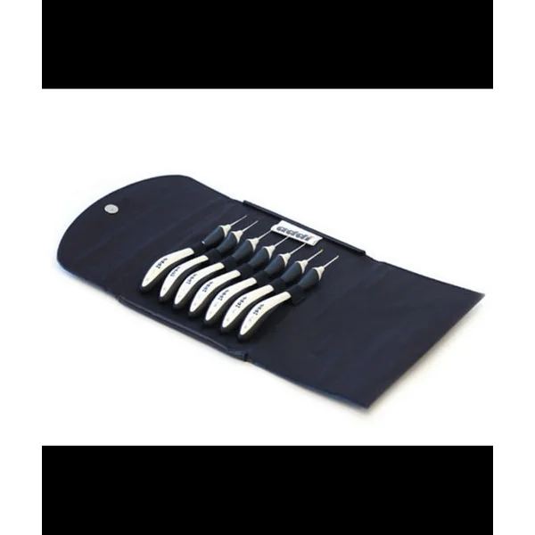 Set de Crochets à tricoter fins (de 0.5 à 1.75mm) - Addi Click
