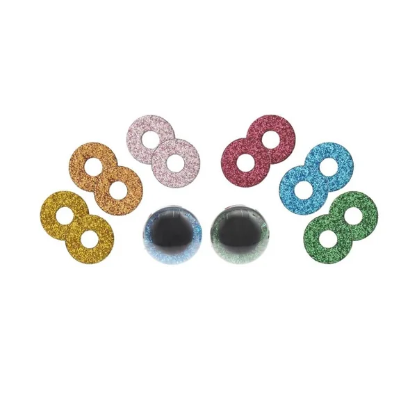 Set d'yeux de sécurité pour peluches - 20mm 6 couleurs 1 paire - Rico Design