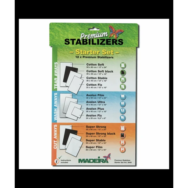 Set stabilisateurs broderie initiation - Madeira