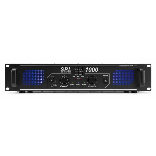 SkyTec SPL1000 - Amplificateur Professionnel, 2X 500 Watts - Noir