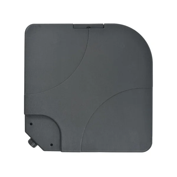 Socle parasol 4 pcs Noir Dalle pour parasol déporté Base de parasol