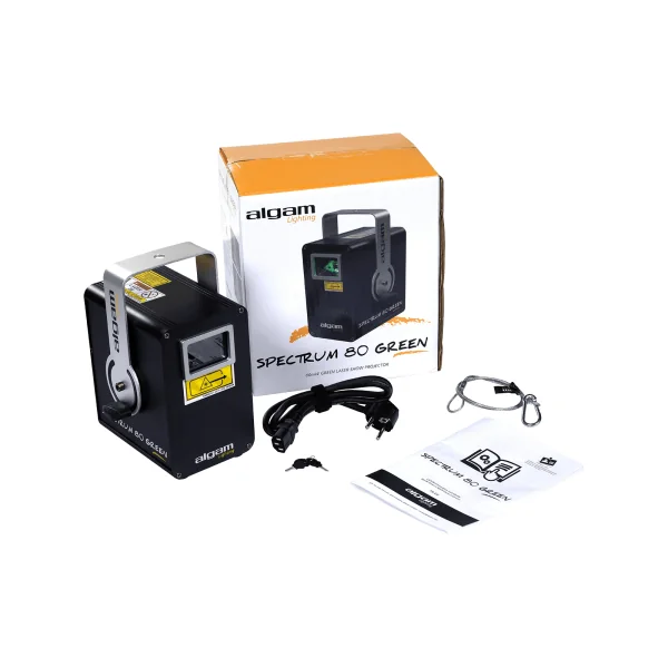 Spectrum80green Algam lighting Laser d'animation vert 80mW dmx et musical