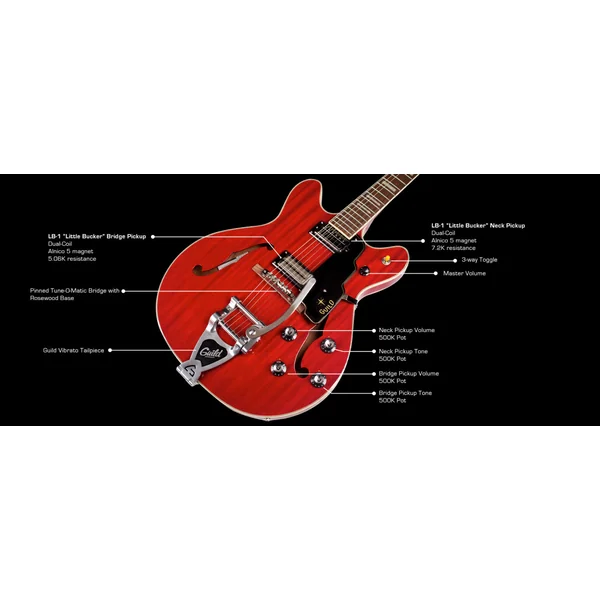 Starfire V Bigsby - cherry red