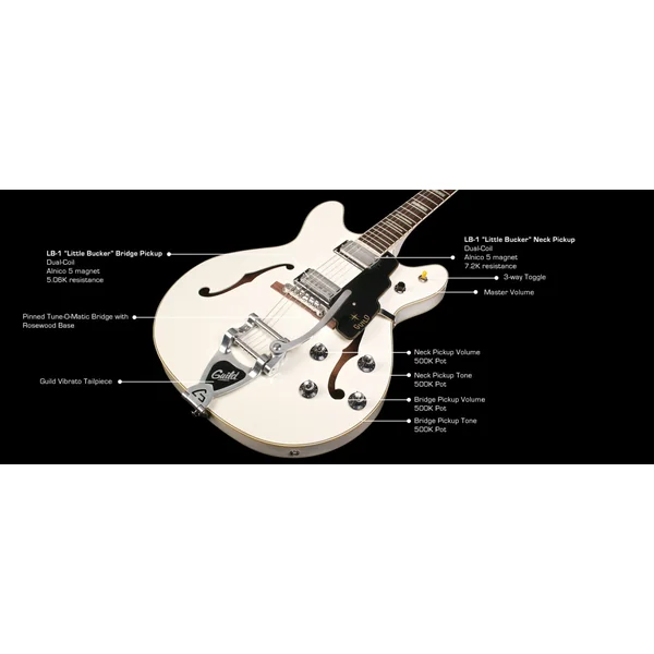 Starfire V Bigsby - white