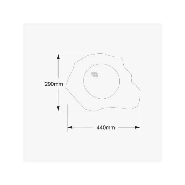 STONE 60 Audiophony - Enceinte IP66 imitation roche granit 8 ohms ou 100V