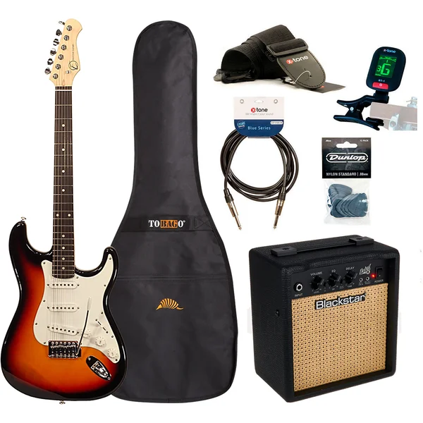 STR70 +Blackstar Debut 10E +Accessories - 3 tone sunburst