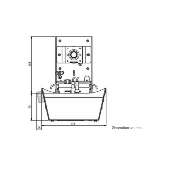 Sully T650SX Robert Juliat Module trappe Sully 115W 3000K pour conversion découpe halogène en Led