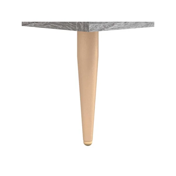 Table de Chevet Chêne Gris 3 Tiroirs Table de Nuit Tendance