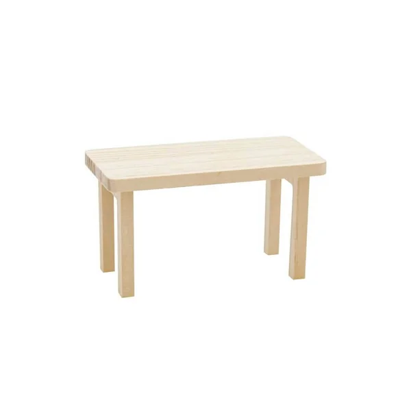 Table de poupée miniature en bois 12 x 6 x 6,5 cm